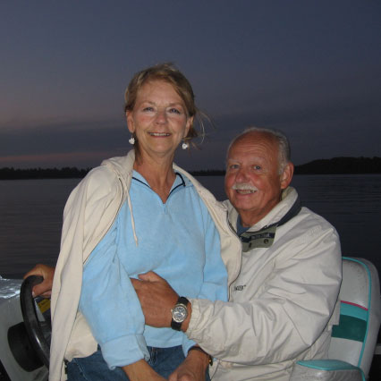 Gail and Bob, owners of Pineridge Resort on Deer Lake in Grand Rapids, Minnesota.