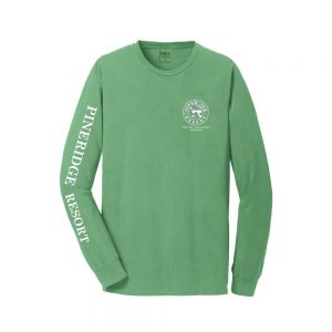 Pineridge Resort - Long Sleeve Vintage Soft Tee - Safari Green